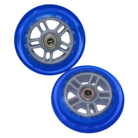 RAZOR USA Razor 134932-BL Set Of Two 98MM Replacement Wheels For Razor A And A2 Kick Scooter - Blue 134932-BL